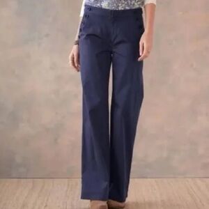 Sundance sailor pants button pockets navy Sz 6